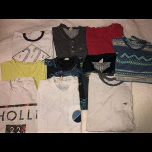 10 HOLLISTER T-SHIRTS BUNDLE + SHORTS